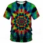 Multicolor Mandala Vortex Psychedelic Acid T-Shirt