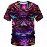 Mystical Psychedelic Face Trippy Design T-Shirt