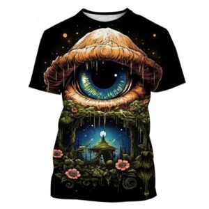 Mystical Trippy Eye of the Enchanting Forest T-Shirt