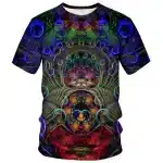 Psychedelic Abstract Design Trippy Cosmic Art T-Shirt