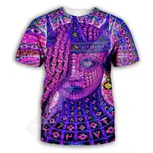 Psychedelic DMT Entities Eye Rave T-Shirt