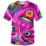 Psychedelic Pink Madness LSD Acid Tab T-Shirt