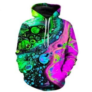 Psychedelic Swirl Psytrance EDM Rave Swirl Hoodie