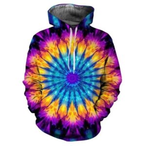 Rave Sunburst Psychedelic Tie-Dye Hoodie