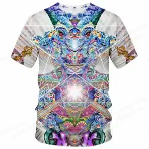 Sacred Geometry & DMT Alien Psychedelic T-Shirt