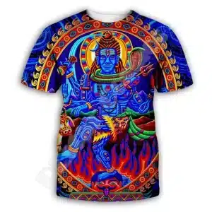 Shiva Cosmic Energy Psychedelic Festival T-Shirt