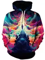 Spiritual Awakening Stairway Psychedelic Hoodie