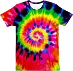 Trippy Rainbow Spiral Tie-Dye Psychedelic T-Shirt