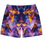 Abstract Geometric Pattern EDM Rave Men's Shorts