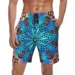 Blue & Pink Kaleidoscope Mandala Men's Shorts