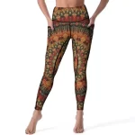 Bohemian-Inspired Tie-Dye High-Waisted Leggings