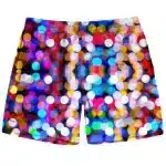 Colorful Bokeh Lights EDM Rave Men's Shorts