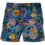 Colorful Underwater Paradise Men's Swim Shorts