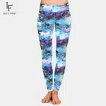 Cosmic Galaxy Print Women's High-Waisted Leggings