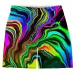 Electric Neon Lava Flow Psychedelic Men's Shorts