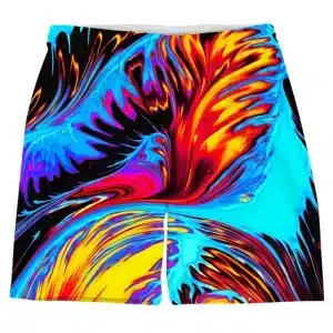 Fluid Art Psychedelic EDM Rave Men's Shorts