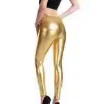 Gold Metallic EDM Rave Women's Leggings