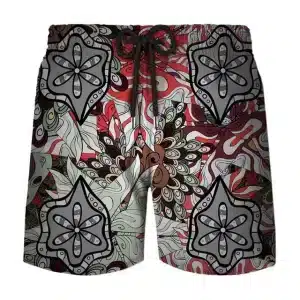 Men's Abstract Floral Kaleidoscope Psychedelic Shorts