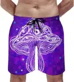 Mystic White Psychedelic Eye Mushroom Men's Shorts