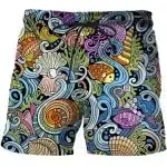 Oceanic Print Marine Adventure Men's Swim Shorts