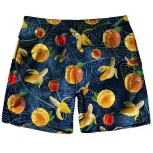 Peaches Bananas Tropical Fruit Pattern Men's Shorts