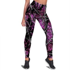 Pink Camo Tree Branch Rave EDM Leggings