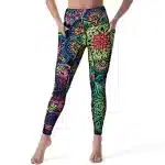 Psychedelic Mandala Print Women's Yoga Leggings