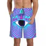 Psychedelic Mushroom Third Eye Trippy Men's Shorts