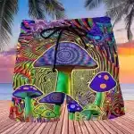 Psychedelic Spiral Art Trippy Mushroom Men's Shorts