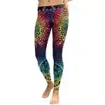 Rainbow Mandala Tribal Patterns Women's Yoga Leggings