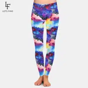 Rainbow Nebula Galaxy Women's Yoga Leggings