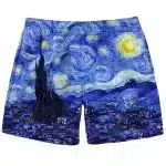 Starry Night-Inspired Art Men's Shorts