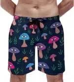 Trippy All-Seeing Eyes and Mushrooms Men's Shorts