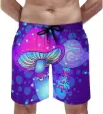 Trippy Mushroom Rave EDM Men's Swim Shorts