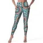 Vintage Mandala Print High-Waisted Yoga Leggings