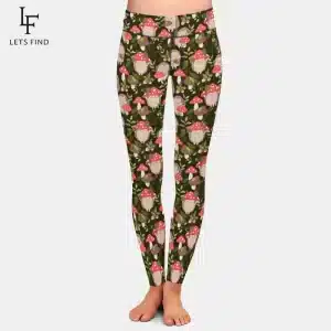 Women's Cute Hedgehogs & Mushrooms Leggings