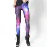 Women's Nebula Galaxy Print Rave & Fitness Leggings