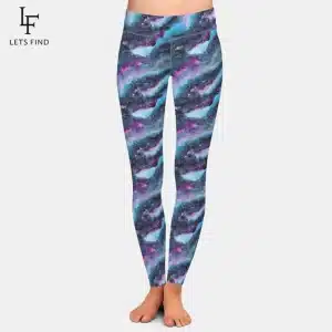 Women's Swirling Galaxy Nebula Yoga Leggings